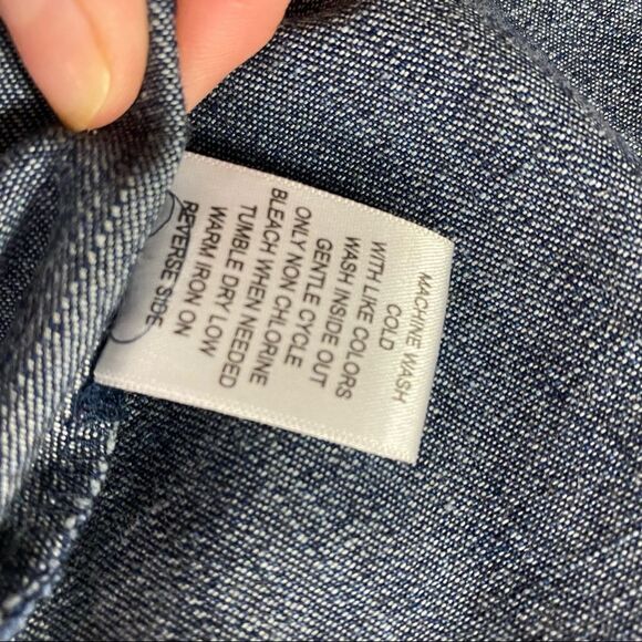 KRAZY KAT Blue Jean Jacket size large - Picture 7 of 7